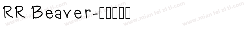 RR Beaver字体转换